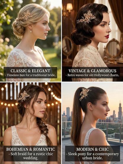 Luxury Flower Claw Hair Clip