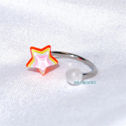 3Pcs Set Shiny Angel Wings Ear Studs