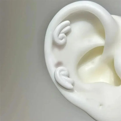 3Pcs Set Shiny Angel Wings Ear Studs