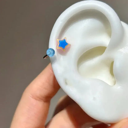 3Pcs Set Shiny Angel Wings Ear Studs