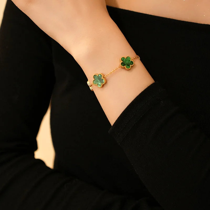 Five-Leaf Flower Bracelet