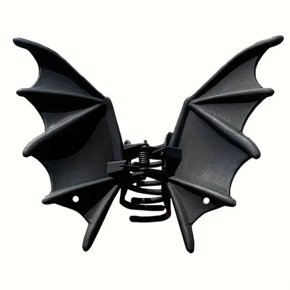 Halloween Black Bat Wings Hair Claw Clip
