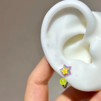 3Pcs Set Shiny Angel Wings Ear Studs
