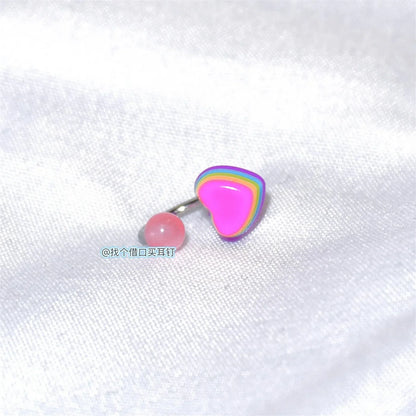 3Pcs Set Shiny Angel Wings Ear Studs
