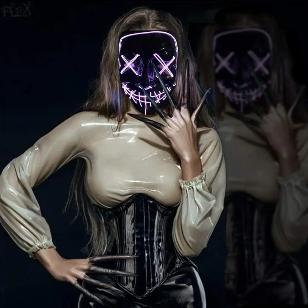 Poptrend Halloween Mask LED Light up