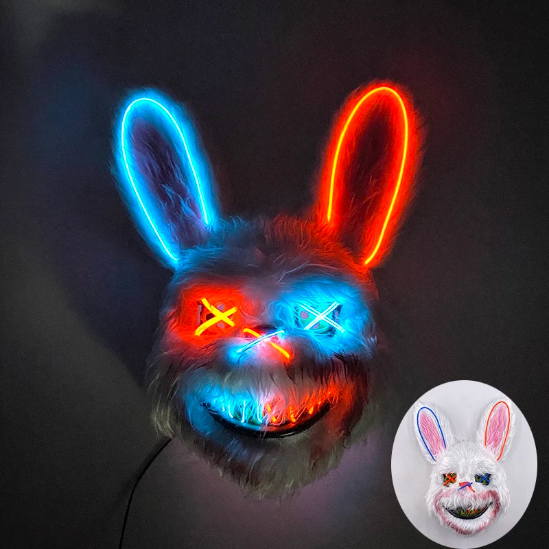 LED Bloody Rabbit Mask