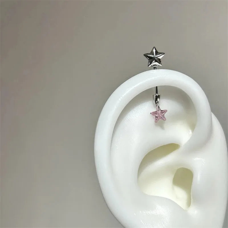 3Pcs Set Shiny Angel Wings Ear Studs