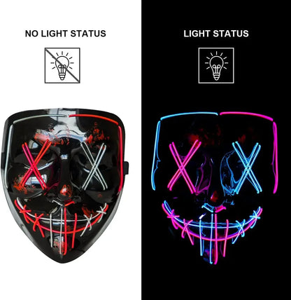 Poptrend Halloween Mask LED Light up