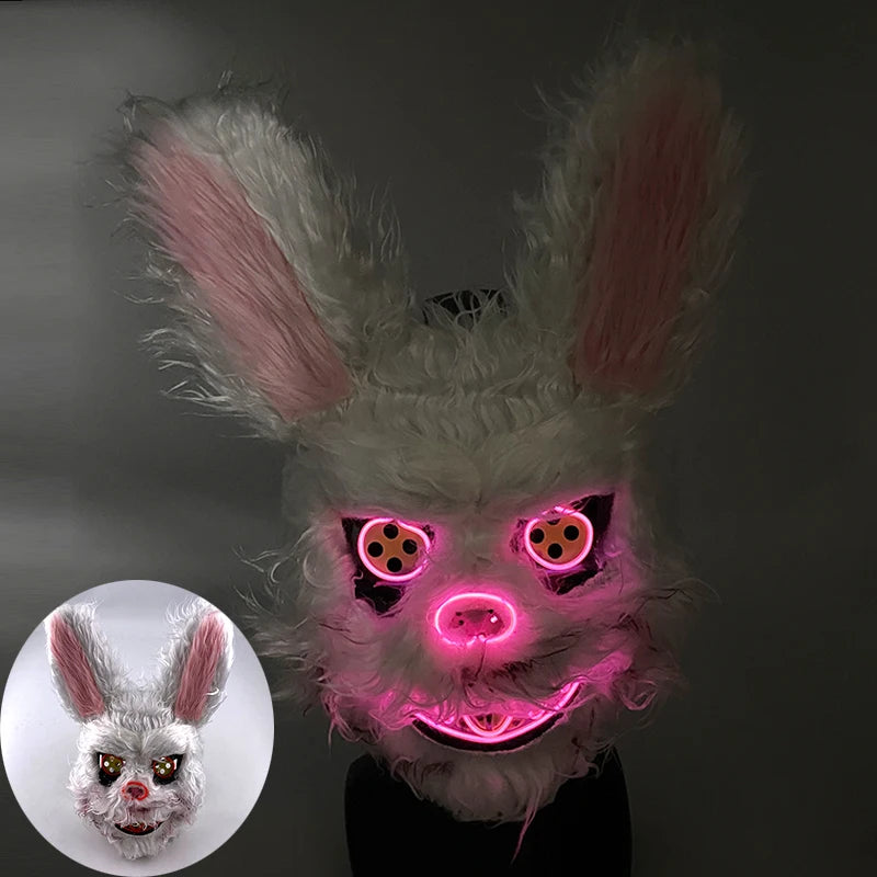 LED Bloody Rabbit Mask