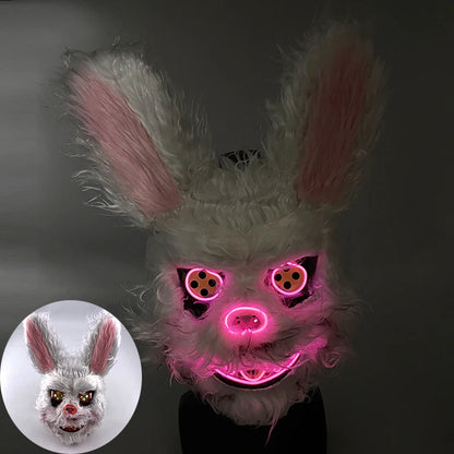LED Bloody Rabbit Mask