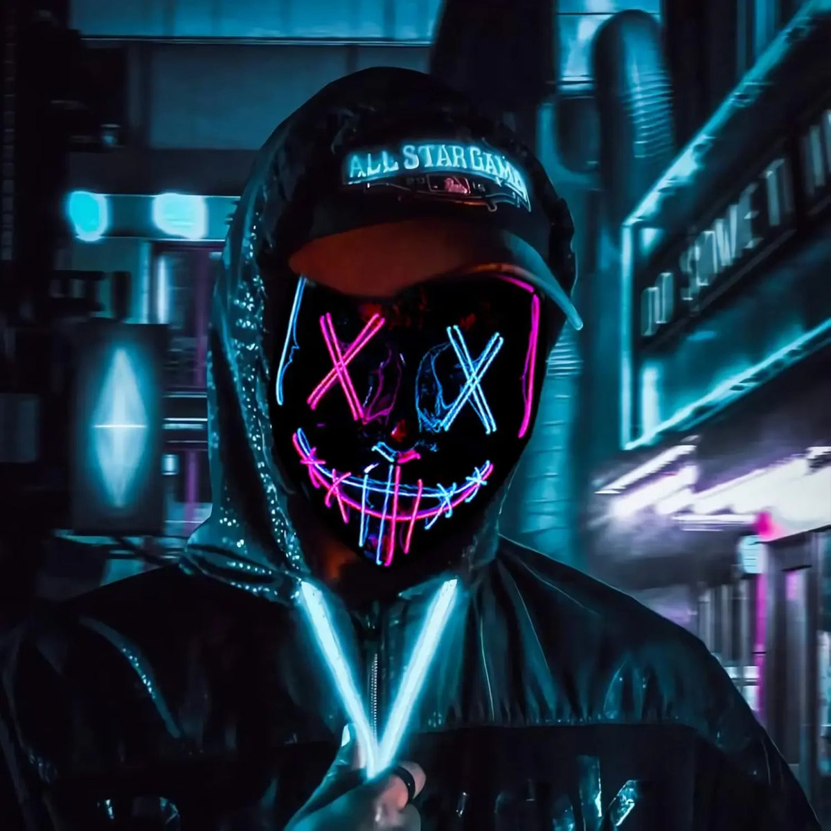 Poptrend Halloween Mask LED Light up