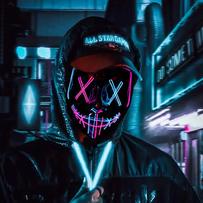 Poptrend Halloween Mask LED Light up