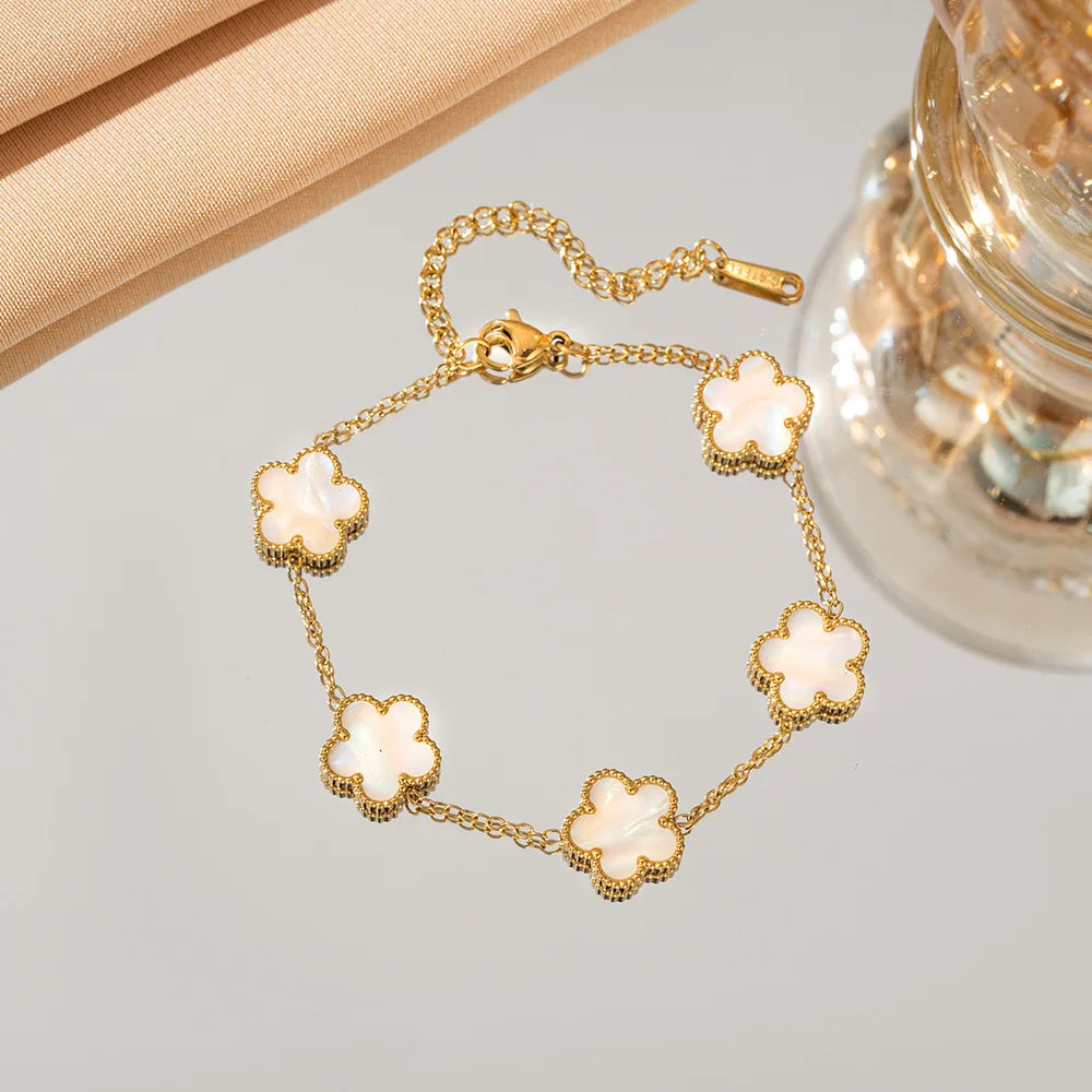 Five-Leaf Flower Bracelet