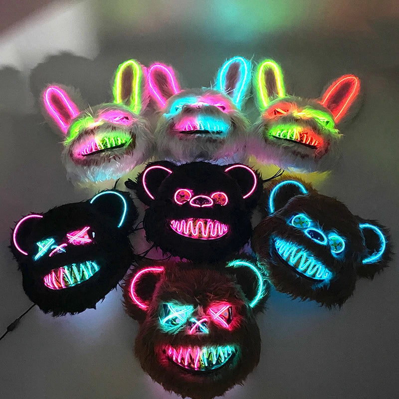LED Bloody Rabbit Mask