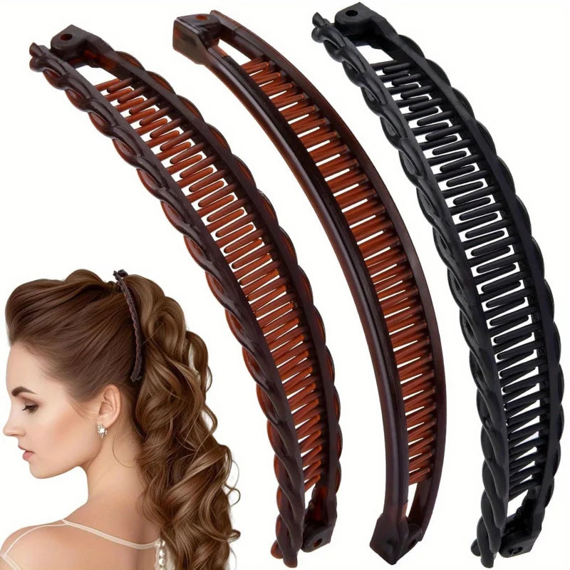 3PCS Large Banana Hair Clips for Women