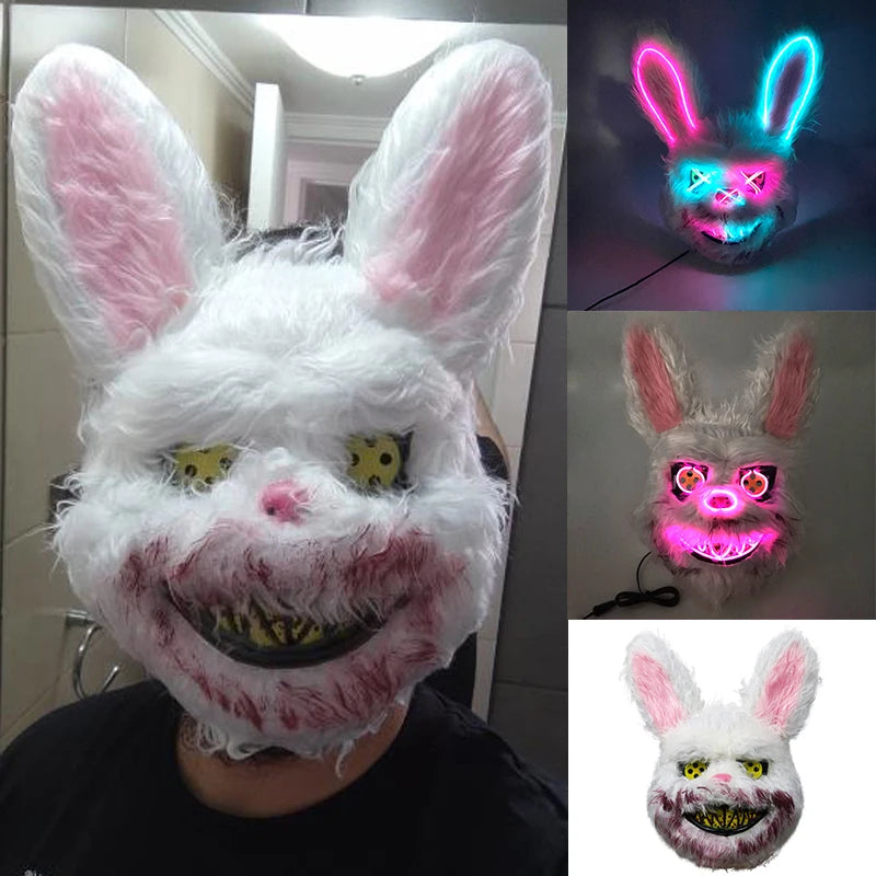 LED Bloody Rabbit Mask