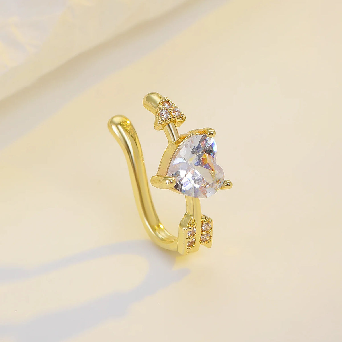 3Pcs Set Shiny Angel Wings Ear Studs