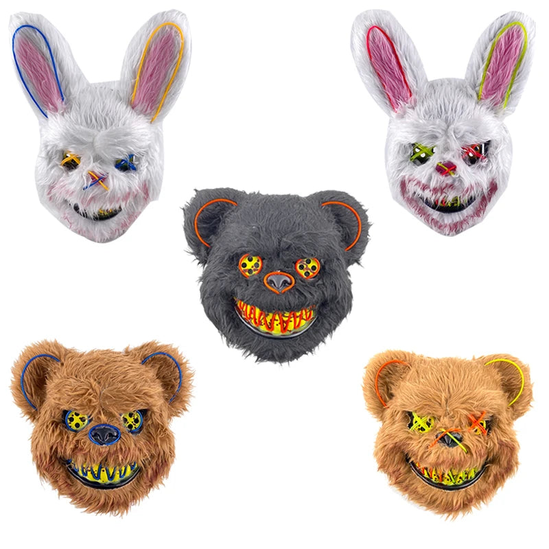 LED Bloody Rabbit Mask
