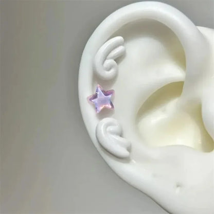 3Pcs Set Shiny Angel Wings Ear Studs