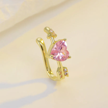 3Pcs Set Shiny Angel Wings Ear Studs