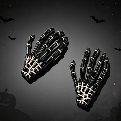 Set New Skull Hand Bone Hairpin Gripper Ghost Skeleton Hair Clips